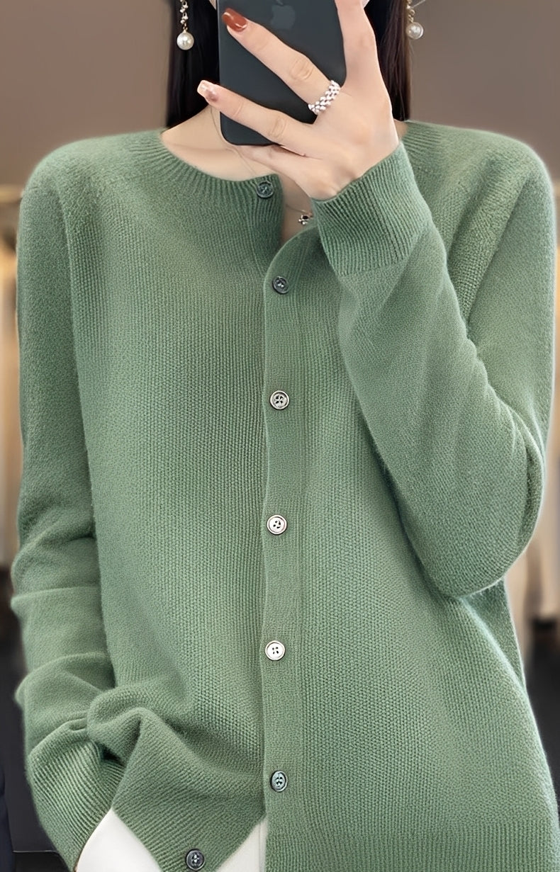 Addie - Moderni kashmirvillainen neuletakki naisille