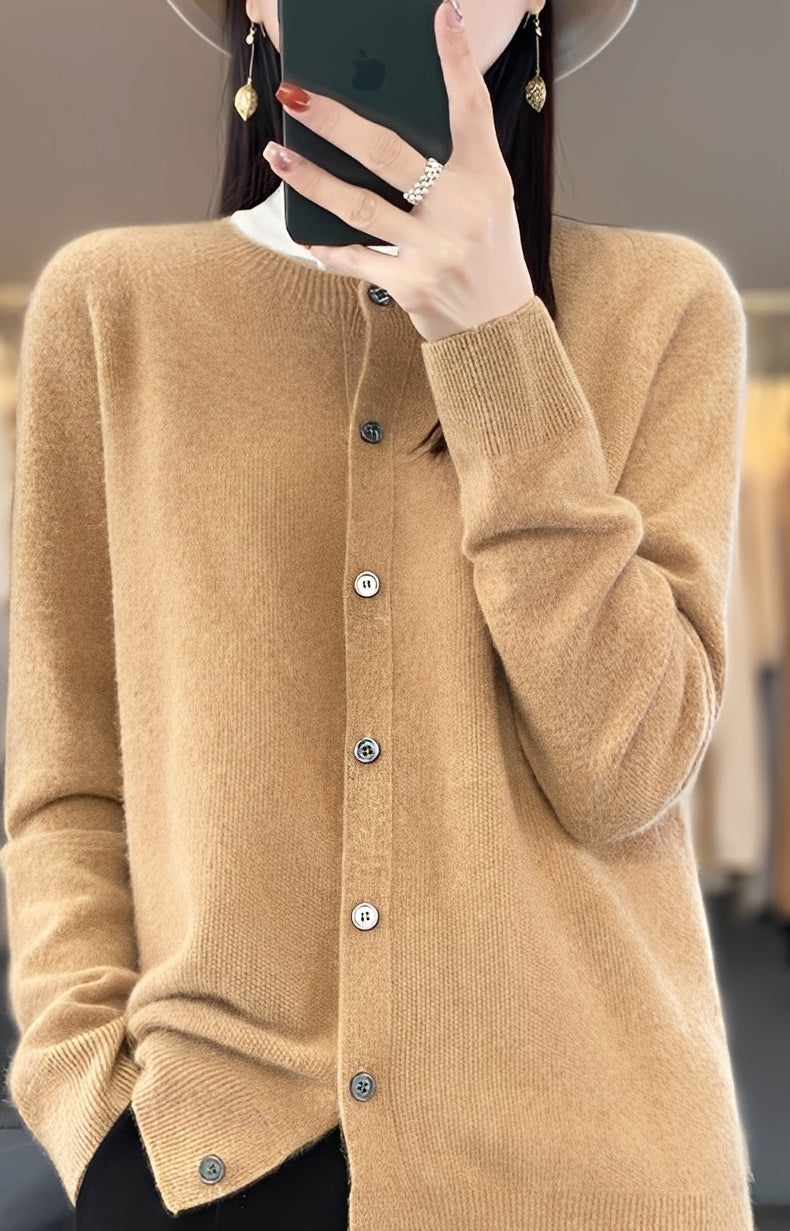 Addie - Moderni kashmirvillainen neuletakki naisille